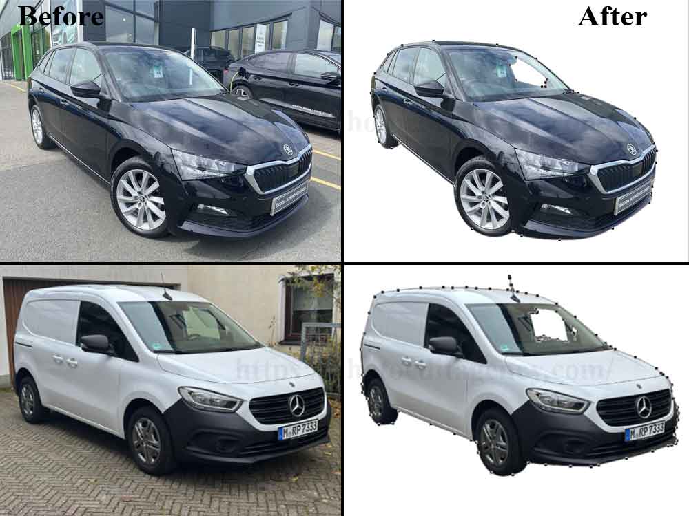 Car background remove service by photo-edit-agency-